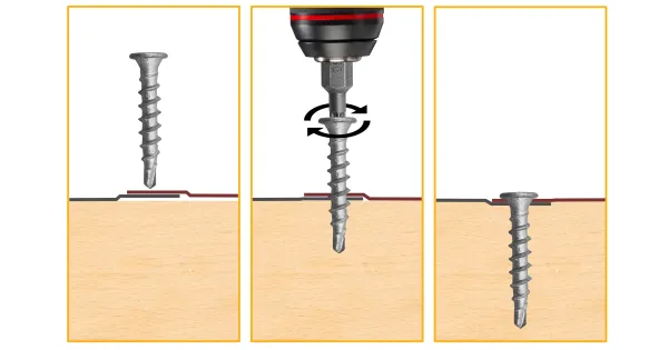 WKRĘTY BLACHARSKIE SAMOWIERCĄCE 5x22 TORX DO BLACHY METALU 1000szt FASTEX