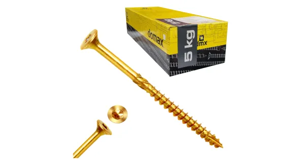 WKRĘTY CIESIELSKIE DO DREWNA STOŻKOWE 4x60 TORX TX20 5KG DOMAX