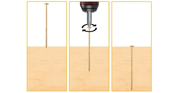 WKRĘTY CIESIELSKIE DO DREWNA 6x70 TALERZOWE TORX 200szt WCT-06070 AZMET