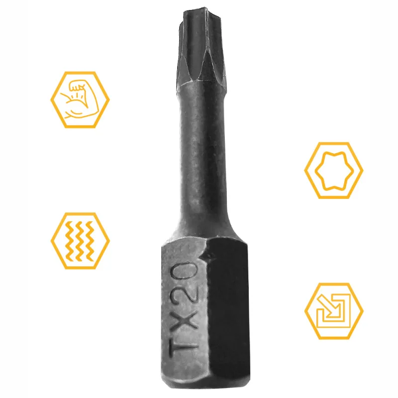 BIT KOŃCÓWKA UDAROWA TX 20 30mm GWIAZDKOWY TORX TORSION IMPACT COBIT 1szt