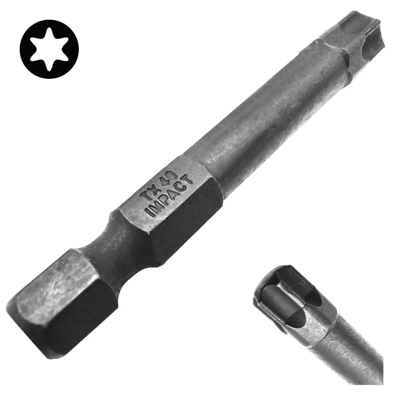 BIT KOŃCÓWKA UDAROWA TX 40 50mm GWIAZDKOWY TORX TORSION IMPACT COBIT 1szt