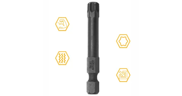 BIT KOŃCÓWKA UDAROWA TX 40 50mm GWIAZDKOWY TORX TORSION IMPACT COBIT 1szt