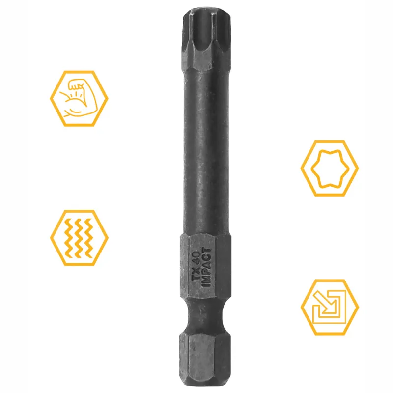 BIT KOŃCÓWKA UDAROWA TX 40 50mm GWIAZDKOWY TORX TORSION IMPACT COBIT 1szt