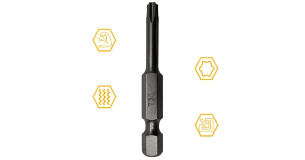 BIT KOŃCÓWKA DO WKRĘTAREK TX 20 50mm GWIAZDKOWY TORX TORSION COBIT 1szt