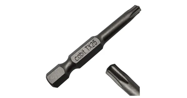 BIT KOŃCÓWKA DO WKRĘTAREK TX 25 50mm GWIAZDKOWY TORX TORSION COBIT 1szt