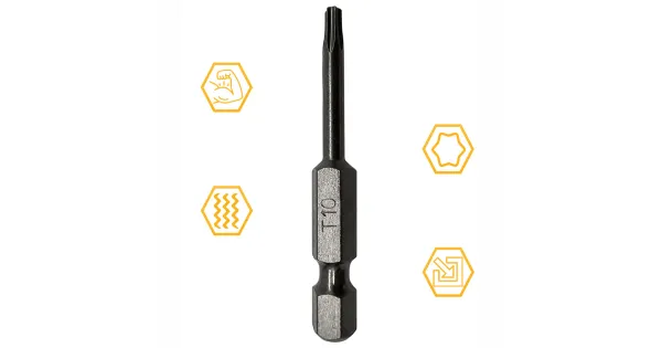 BIT KOŃCÓWKA DO WKRĘTAREK TX 10 50mm GWIAZDKOWY TORX TORSION COBIT 1szt