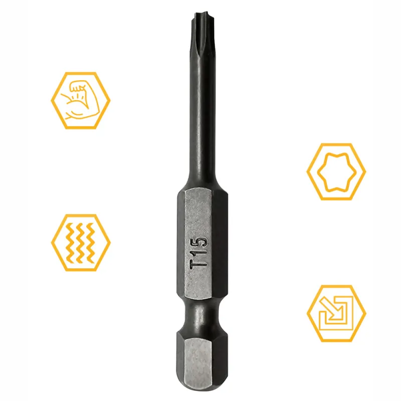 BIT KOŃCÓWKA DO WKRĘTAREK TX 15 50mm GWIAZDKOWY TORX TORSION COBIT 1szt