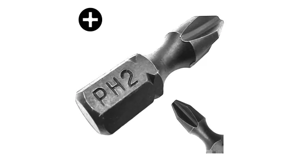BIT KOŃCÓWKA UDAROWA PH 2 25mm KRZYŻOWY PHILLIPS TORSION IMPACT COBIT 1szt