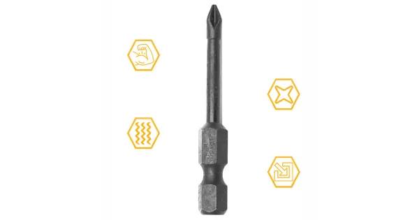 BIT KOŃCÓWKA UDAROWA PH 1 50mm KRZYŻOWY PHILLIPS TORSION IMPACT COBIT 1szt