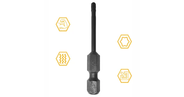 BIT KOŃCÓWKA UDAROWA TX 10 50mm GWIAZDKOWY TORX TORSION IMPACT COBIT 1szt