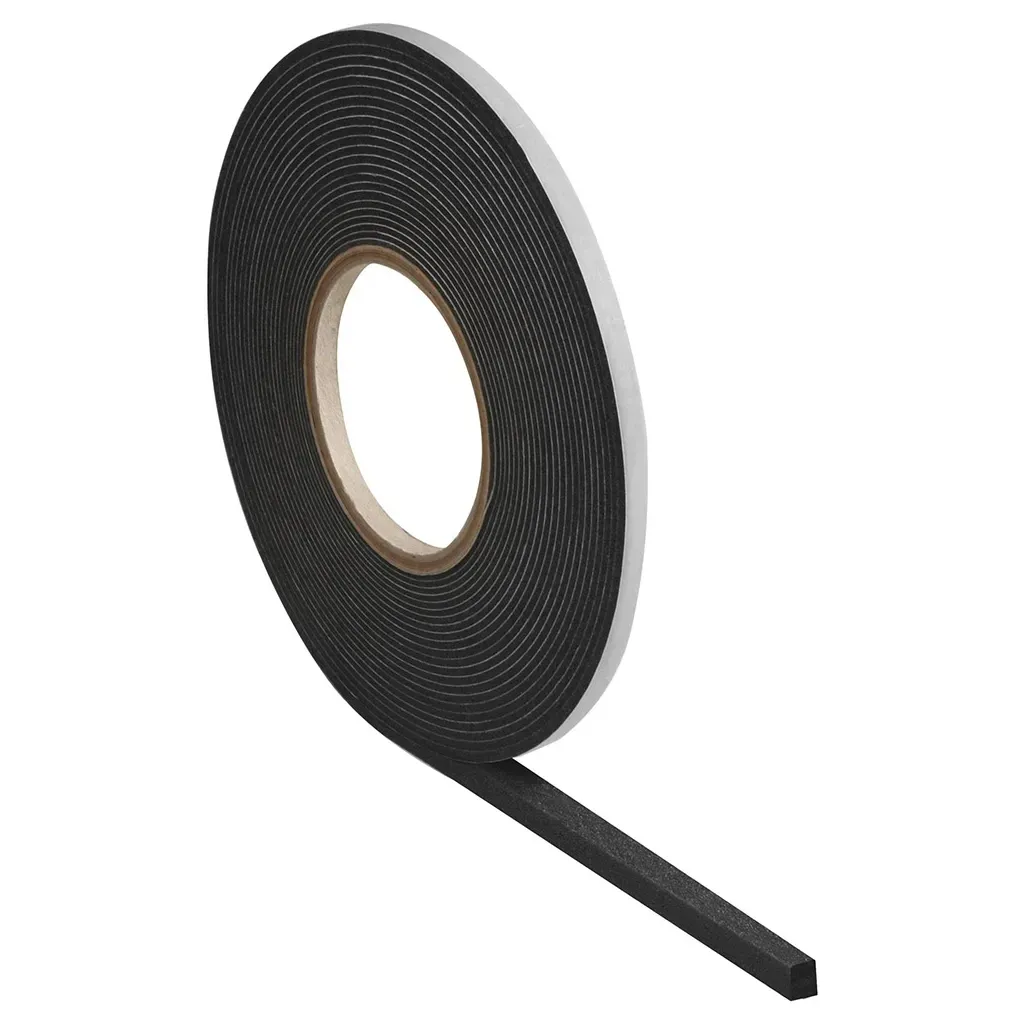 TAŚMA ROZPRĘŻNA USZCZELKA DACHOWA DO OKIEN DRZWI 10MM 15MM 10mb CZARNA