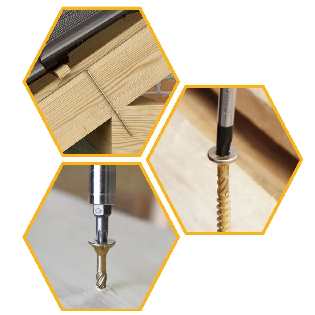 WKRĘTY CIESIELSKIE DO DREWNA 10x240 STOŻKOWE TORX 25 szt KLIMAS WKCS-10240